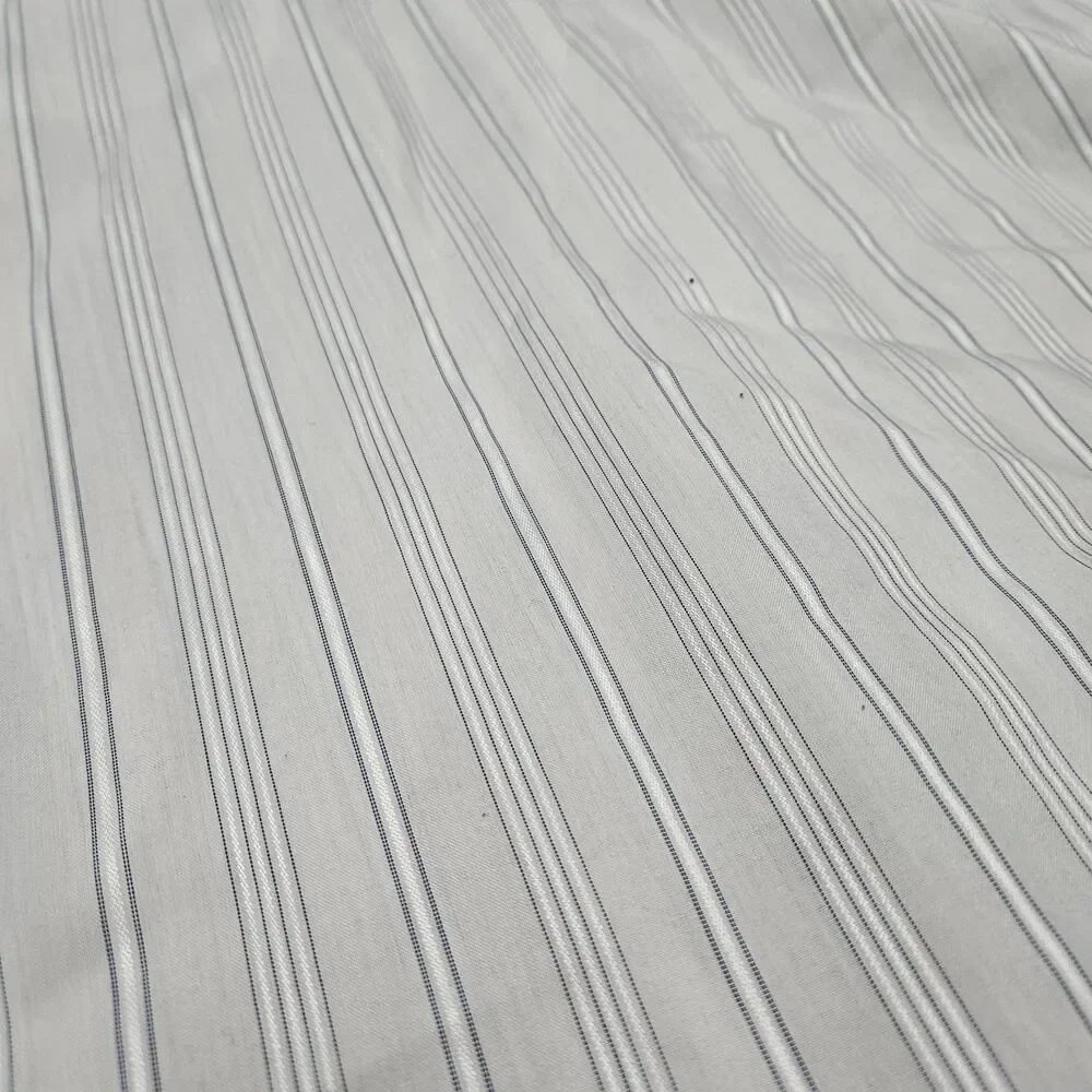 Ranch And Town Vintage USA Striped White Pearl Snap Western Shirt Men's Large